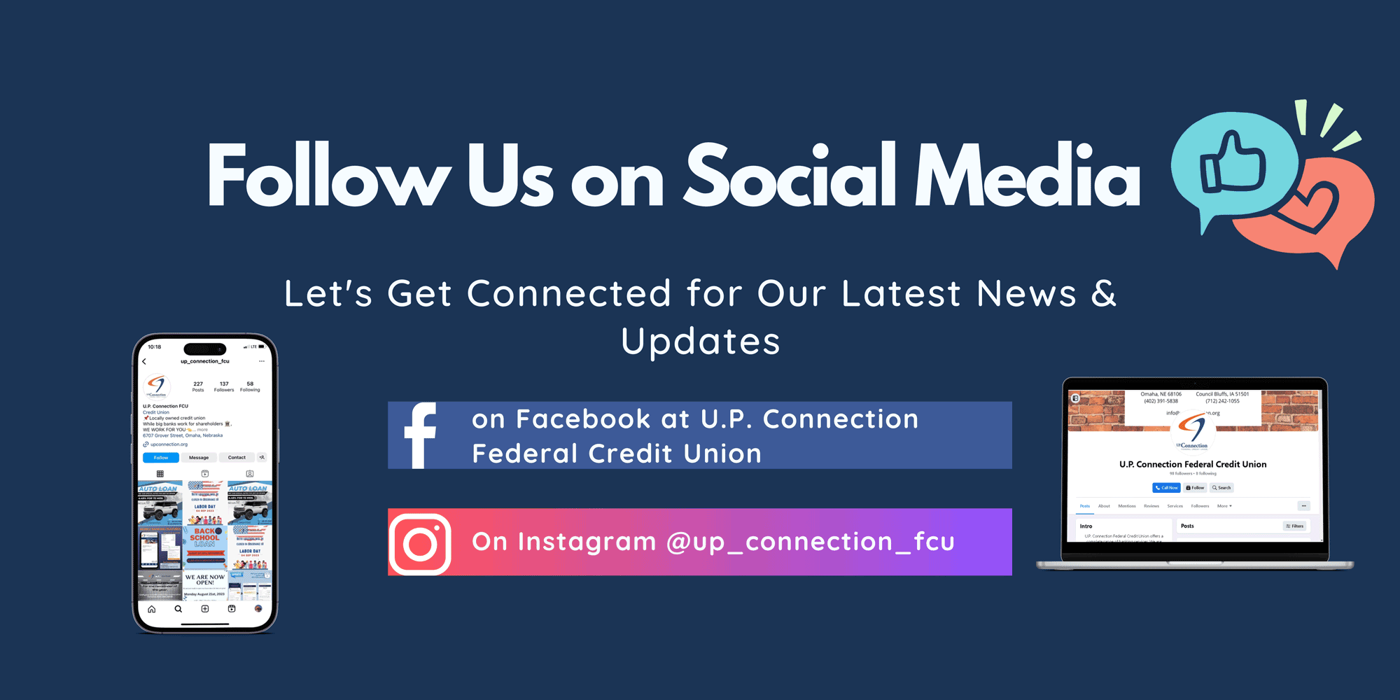 Follow Us on Social Media